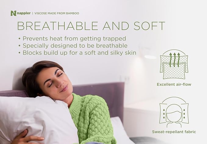 Cooling Pillow for hot Sleepers - Bed Pillows Queen Size Premium Set of 2 - Adjustable Shredded Memory Foam - Medium to Firm Pillows for Back, Stomach & Side Sleepers -Washable Cover