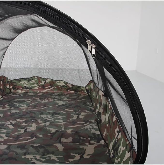 Akiky Mosquito Net Pop Up Bed Net Tent with Camouflage Bottom Portable&Foldable Bed Canopy for Bunk Bed Twin XL Sleeping Tent for Indoor Outdoor