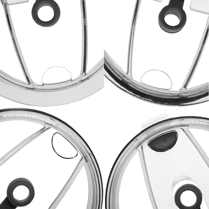 3 Packs Lids for 30oz Tumblers, Spill-proof Splash Resistant Straw-friendly Cover for Old Style Rtic, Ozark Trail 30 oz. Cups - Gray