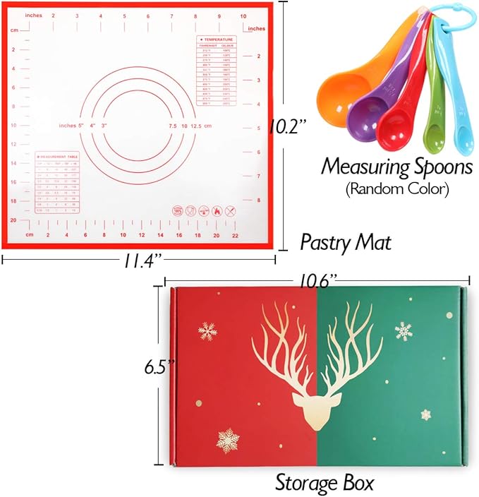 Kids Cooking and Baking Set 40 Pcs with Gift Box, Real Kitchen Utensils Kit for Children Toddlers Teens, Gift for Girls&Boys, Nonstick Rolling Pin Silicone Pastry Mat Cupcake Molds