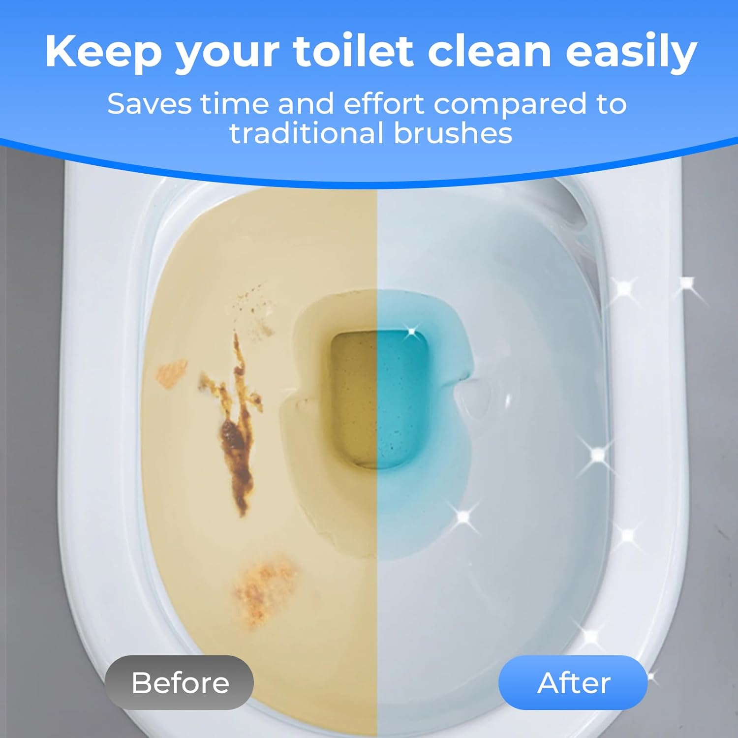 Disposable Toilet Brush&Holder with 18pcs Refills Pads, Toilet Cleaning Kit System,Toilet Bowl Cleaner Wand Holder and Set (24 Replacement Pads Refills)