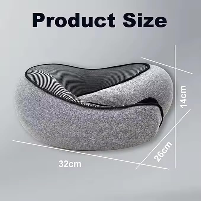 Wander Plus Travel Pillow, Travel Neck Pillow Memory Foam Travel Pillow 2024 New Travel Pillow Suitable for Travel, Airplanes, Cars and Offices (Navy Blue)