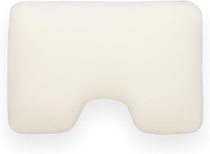 Insert, Plush Molded Memory Foam 80D - Can Use As Thin Sleeping Pillow for Stomach Sleeper. Ergonomic Size, Orthopedic Neck U Shaped Cutout: Ulta Soft High-Density Layer Support