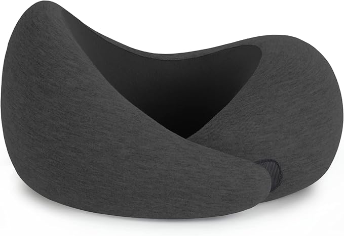 Ostrichpillow Go Neck Pillow - Premium Memory Foam Travel Pillow, 360º Ergonomic Design, Asymmetrical Sides, Travel Bag Included, Washable Modal Cover