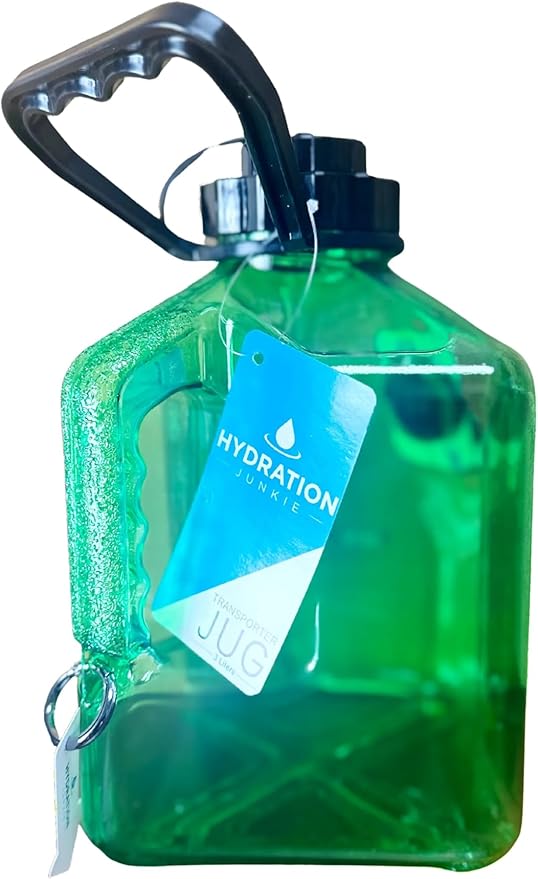 3 LITER BIG WATER BOTTLE WITH HANDLE | TRANSPORTER JUG (ENVY GREEN)