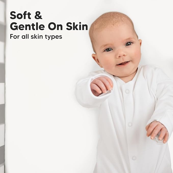 2-Pack Crib Sheets for Boys,Girls - Viscose Derived from Bamboo Fitted Crib Sheet, Organic Baby Crib Sheets, Crib Mattress Sheet,Toddler Bed Sheets,Baby Sheets for Crib Fitted Sheets(Soft White)