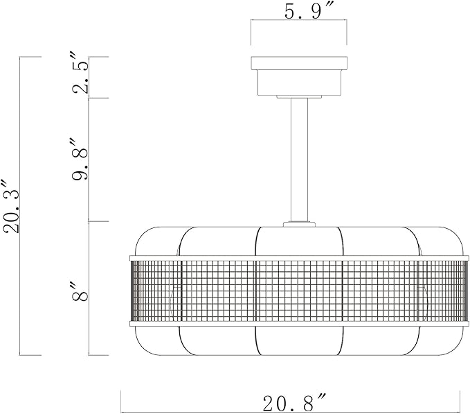 Moritz 21 Inch Imitation Wood Grain Farm House Style Fandelier