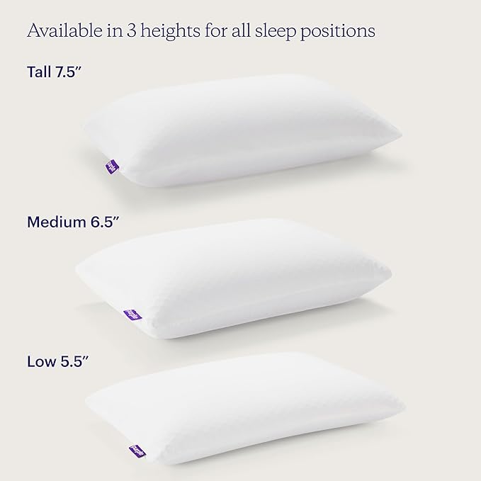 Purple Harmony Pillow | The Greatest Pillow Ever Invented, Hex Grid, No Pressure Support, Stays Cool, Good Housekeeping Award Winning Nylon Pillow (King - Medium)