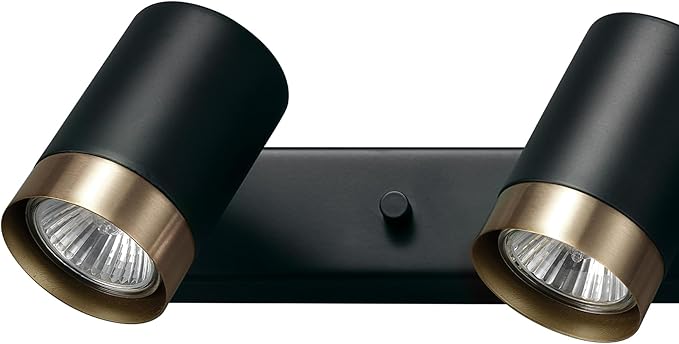 Globe Electric 64000047 4-Light Complete Track Lighting Kit with Pivoting Track Heads, Matte Black, Plug-in, Ceiling Light, Kitchen Light, GU10 Socket, LED Bulb Compatible