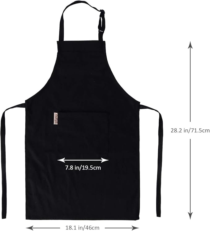 Kids Apron and Chef Hat Set-Adjustable Child Apron for Boys and Girls for Cooking Baking