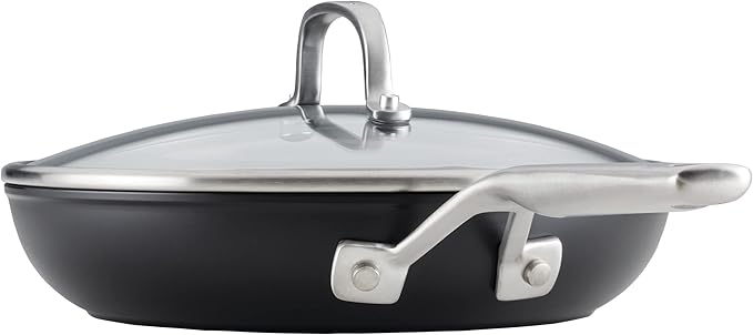 KitchenAid Hard Anodized Induction Nonstick Frying Pans/Skillet Set, 4 Piece - Matte Black