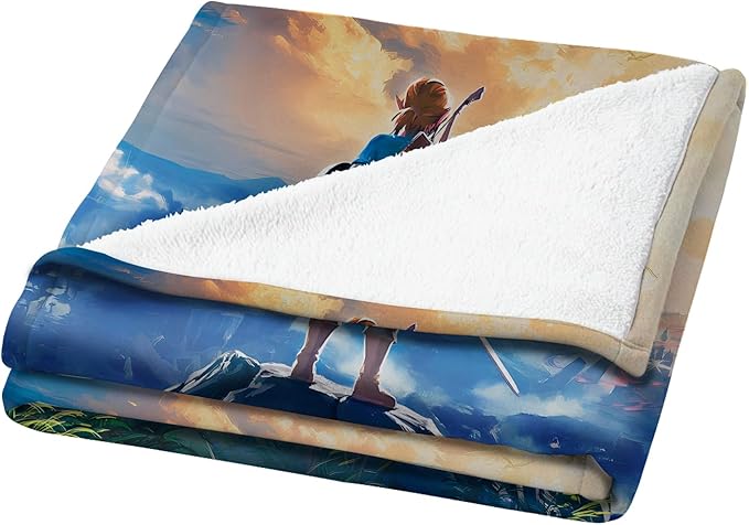 50‘’ x 60'' Game Blanket, Ultra-Soft Flannel Throw Blanket, Warm Cozy Lightweight Blanket, All Season Gifts for Kids Adults Fans
