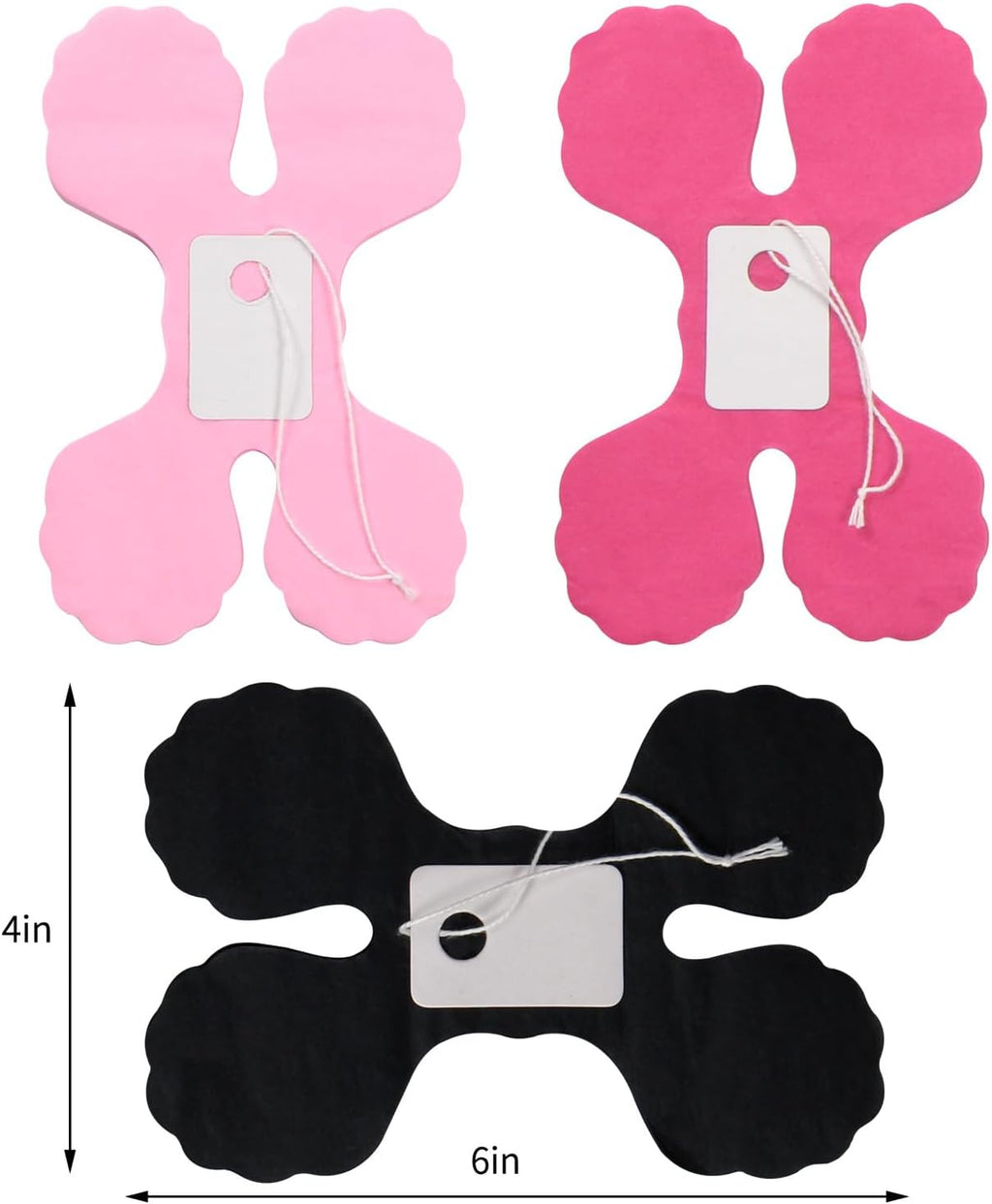 Hot Pink Black Party-Decorations Streamers Garland - 157Ft Four-Leaf Clover Hanging Banner, Wedding Engagement Bachelorette Birthday Baby Bridal Shower Decor Hugtmr