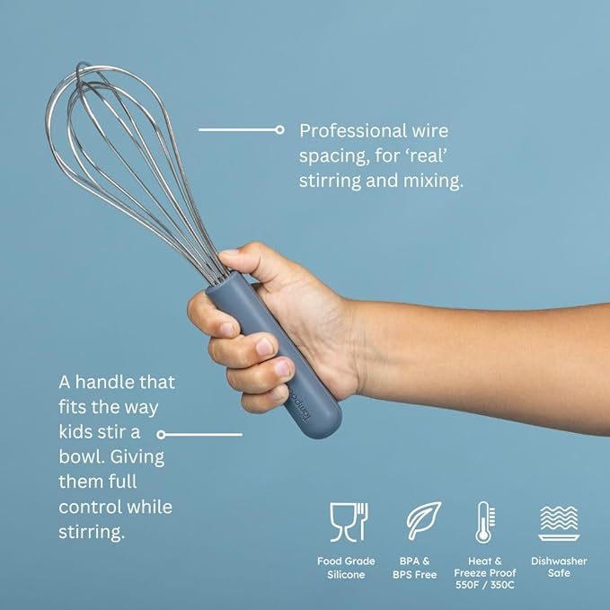 Premium baking utensils for kids: safe, simple & smart. 100% food grade silicone