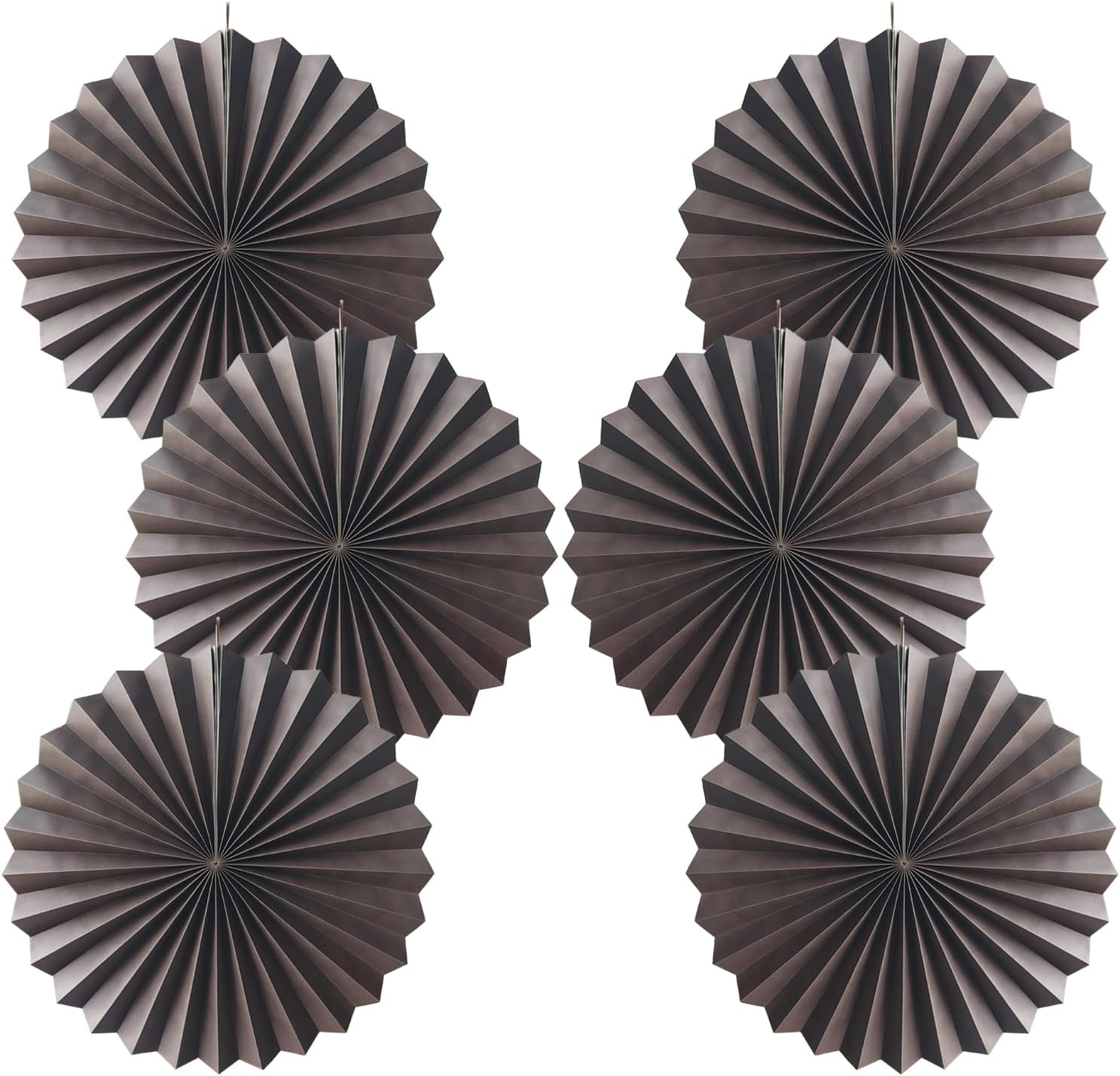 BARTHEW Coffee Party Decorations,Coffee Birthday Decorations,Party Events Accessories,Coffee Themed Party,Friends Party16in Hanging Paper Fans 30 Color DIY Set(Coffee))