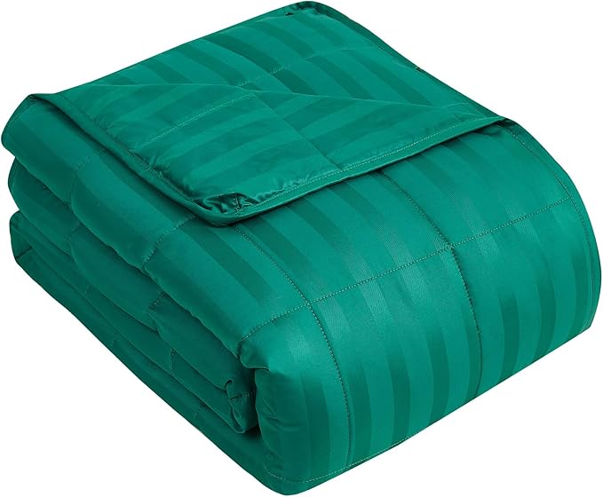 Weighted Blanket for Adult,30lbs Heavy Weighted Blanket 88"x104" Breathable Cooling Summer Blankets, Ultra Soft Cotton Comfort Throw Blanket with Glass Beads for All-Season (Green)