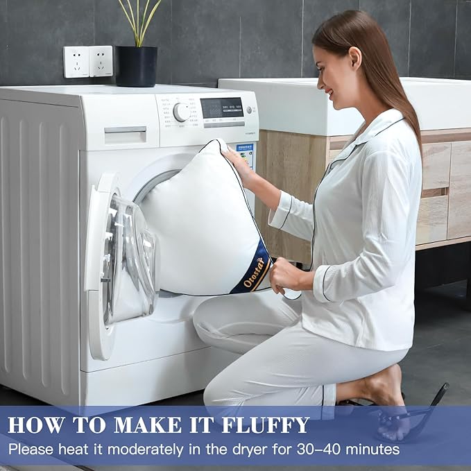 OTOSTAR Pillows Queen Size Set of 2 Bed Pillows for Sleeping Cooling Pillows 2 Pack with 3D Microfiber Filling Breathable Cover Pillows for Back Stomach or Side Sleepers Soft Fluffy Pillows for Bed