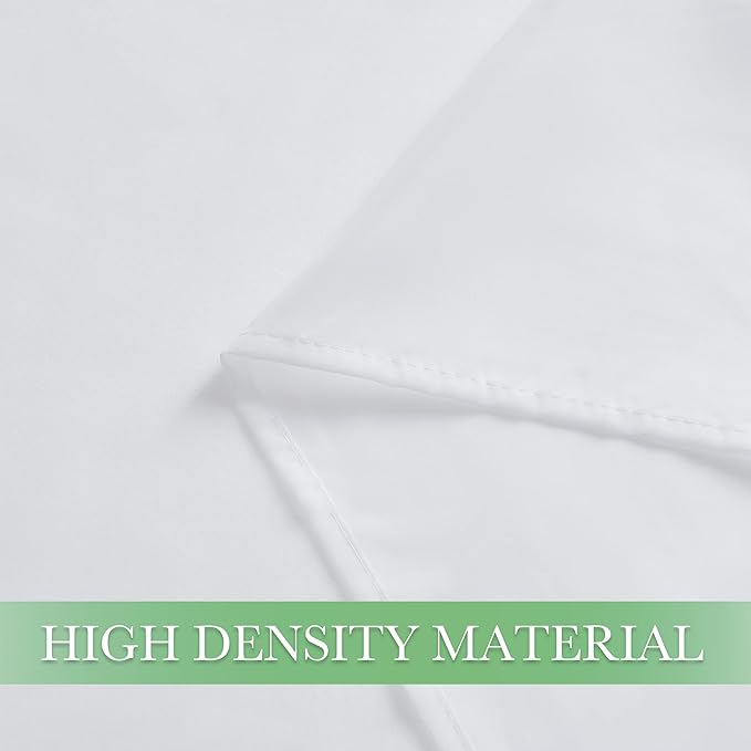 KGORGE Canopy Bed Sheer Curtains for Queen/King/Twin/Full Size, 8 Panels for Girls Boys Adults Bed, Home Bedroom Decor (White, 45 inch Width X 72 inch Length)