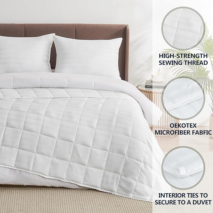 Weighted Blanket(36"x48" 3lbs) Weighted Blanket Cooling Blanket for Sleeping,Throw Size Breathable Blanket with Premium Glass Bead(White)