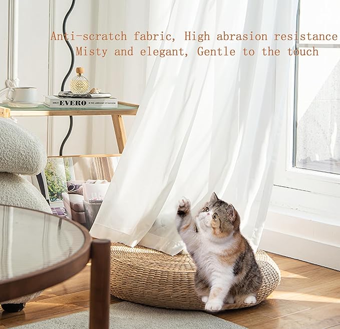 AIKASY Pink Bed Canopy Scarf for Twin - Luxury Sheer Canopy Bed Curtains with Light - Suitable for Four-Poster Bed, Metal Bed Frame, Wood Bed Frame -2pic