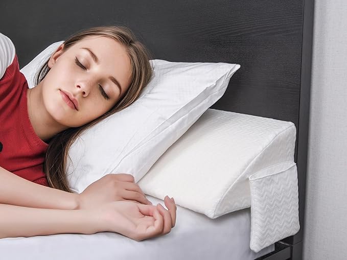 Vekkia King Bed Wedge Pillow for Headboard Gap/Mattress Gap Filler/Headboard Pillow/Bed Wedge Gap Filler,Stop Loosing Your Pillows