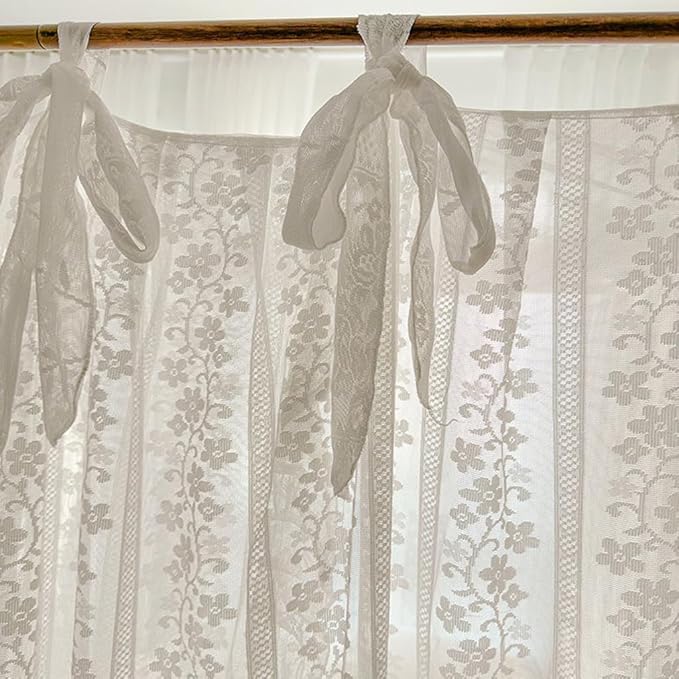 Elegant Princess 4 Corner Post Mosquito Net Romantic for Girls Women Bed Curtain Canopy for Adult Wedding Bedroom Kids Rooms Decoration (Type2-White-Flower, King)