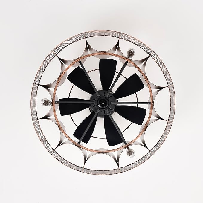 Moritz 21 Inch Imitation Wood Grain Farm House Style Fandelier