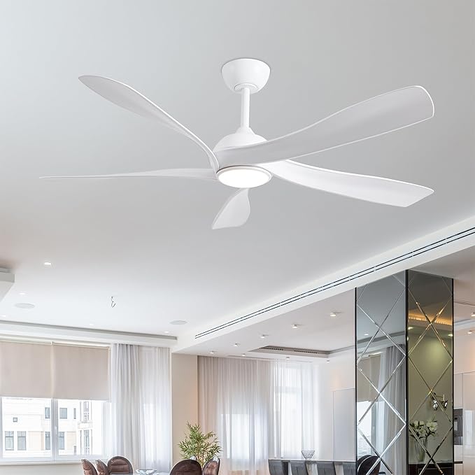 Fergus 5-Blade Lighted Ceiling Fan with LED Lamp with Remote