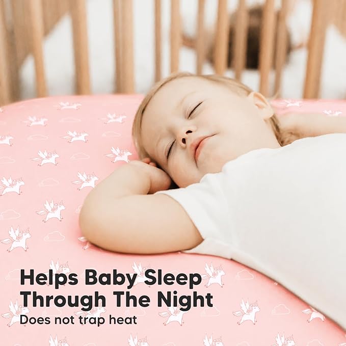 2-Pack Crib Sheets for Boys,Girls - Viscose Derived from Bamboo Fitted Crib Sheet, Organic Baby Crib Sheets, Crib Mattress Sheet,Toddler Bed Sheets,Baby Sheets for Crib Fitted Sheets(Dreamland)