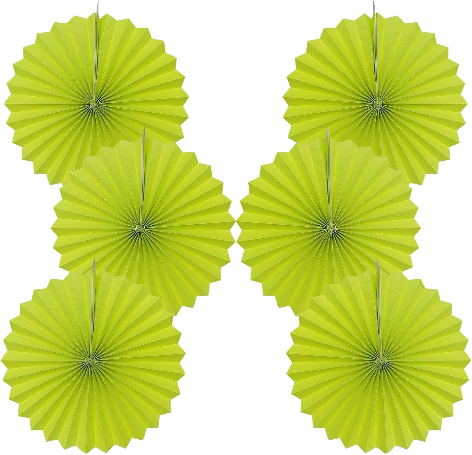 Green Graduation Party Decor,Tropical Party Decorations,Emerald Green Party Decorations,Hawaiian Themed Party Decorations,16in Hanging Paper Fans 30 Color DIY Set (Clear Green)