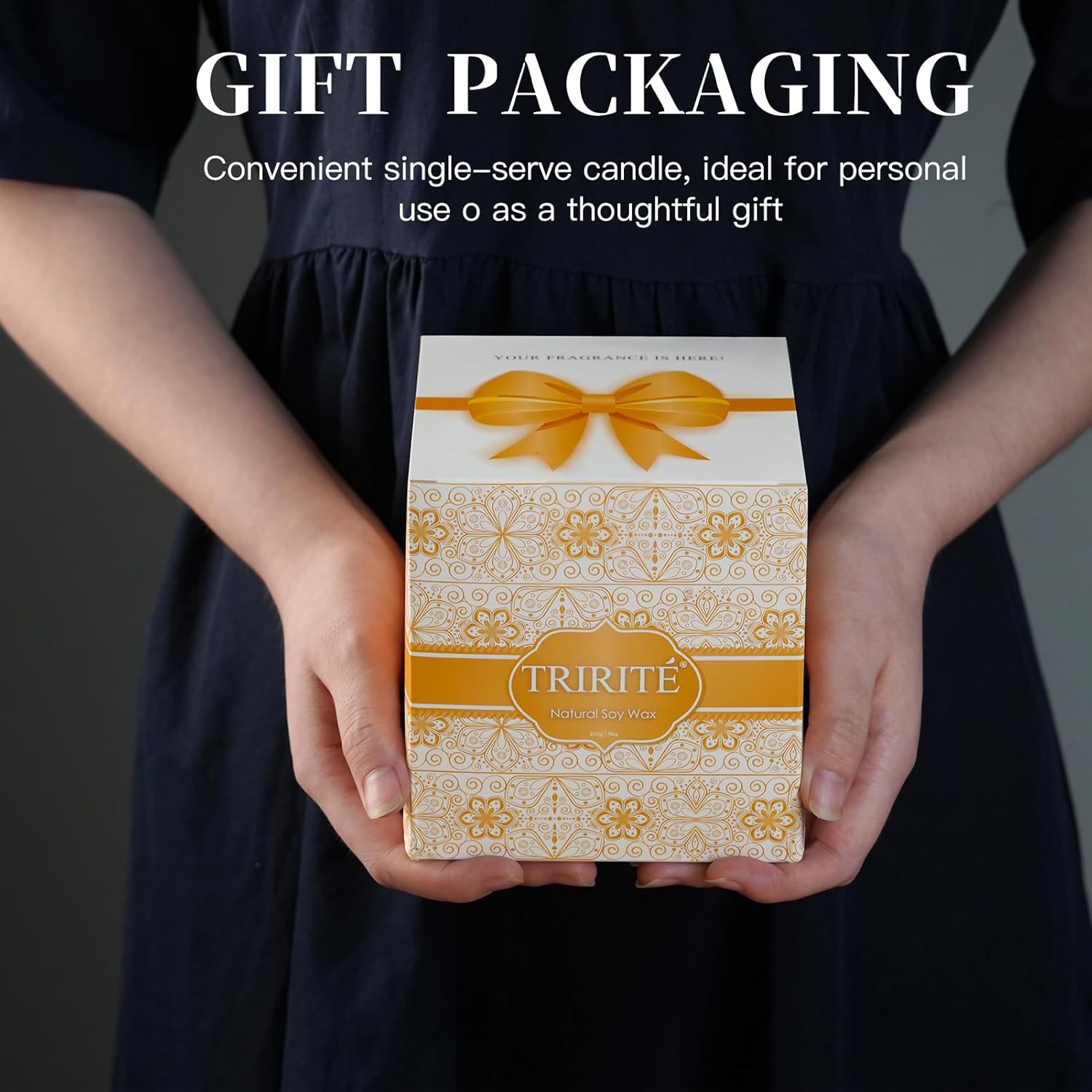 Vanilla Cupcake Scented Candles, Natural Soy Vanilla Candles for Home Scented, Aromatherapy Candles in Glass Over 60 Hours Burn Time Ideal for Gifting