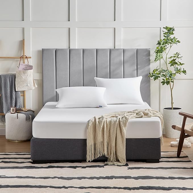 CozyLux Pillows King Size Set of 1, Hotel Quality Bed Pillows for Sleeping 1 Pack, Cooling Pillows for Side Back and Stomach Sleepers, Down Alternative Luxury Soft Supportive Fluffy Pillows (19x34)