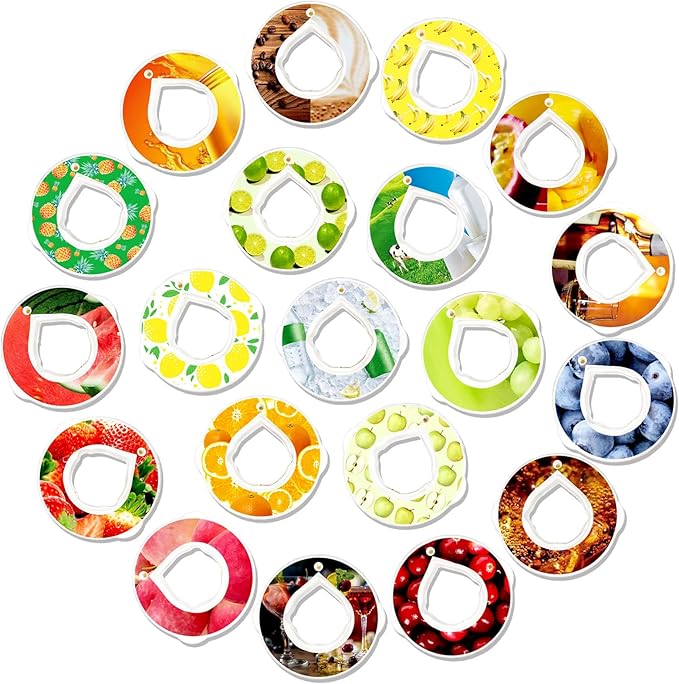 20 Flavor Pods Pack for Air Water Bottle, Air Water Bottles Aroma,Sugar-0%,Calories-0% Multi-Flavored Fragrance Pods for Daily Exercise to Replenish Water