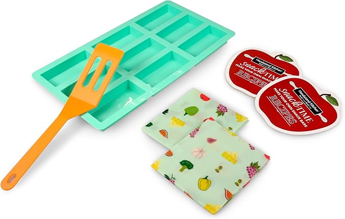 Snack Time 10-piece Snack Bar Making Set with Including Reusable Beeswax Wraps