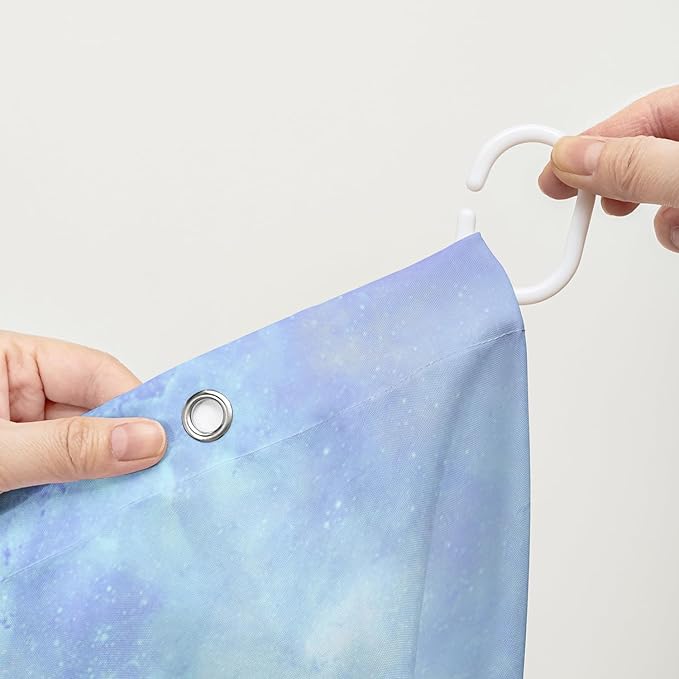 AILONEN Kawaii Sea Turtle Shower Curtain,Tie Die Turtle Bath Curtain Cloth Fabric Bathroom 48" W*72" H Inch,12 Pack Hooks for Kids Child Cute Watercolor Pink Sea Animal Bathroom Curtain