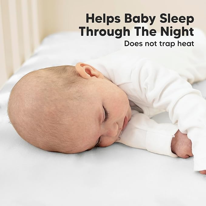 2-Pack Organic Crib Sheets for Boys, Girls - Jersey Fitted Crib Sheet, Baby Crib Sheets Neutral, Crib Mattress Sheet, Cotton Crib Sheets, Breathable Crib Sheet, Baby Mattress Sheets (Rose)