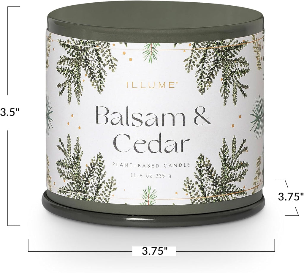 ILLUME Vanity Tin Candle, Balsam & Cedar