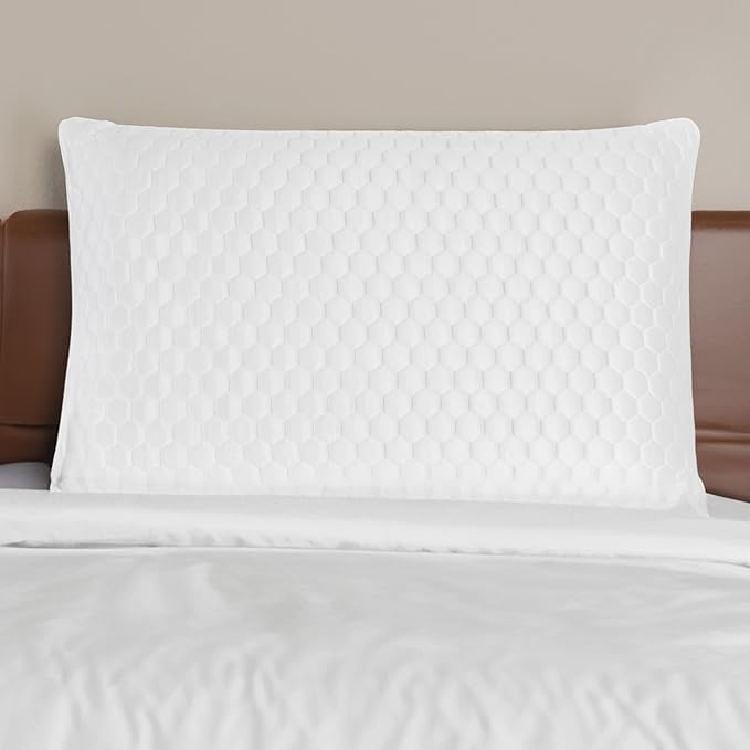 Leesa Ultra Cool Memory Foam Pillow, High Loft, Standard Size, Cooling Pillow, Side Sleeper Pillow, 30 Night Trial