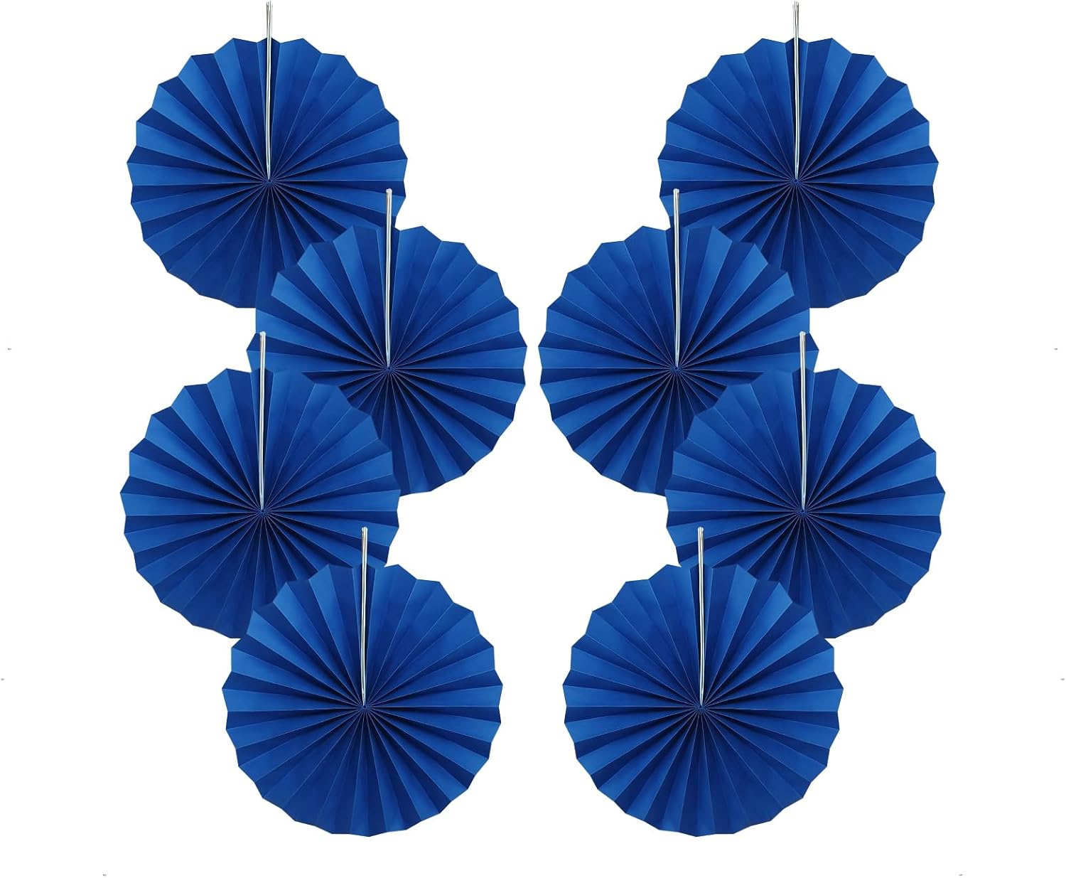 Blue Birthday Decorations,DIY Blue Paper Fans Hanging Decoration ,Party Decorations for Adults 12in, Royal Blue Birthday Decorations,Baby Shower Decorations 30 Color DIY Set (Navy Blue)