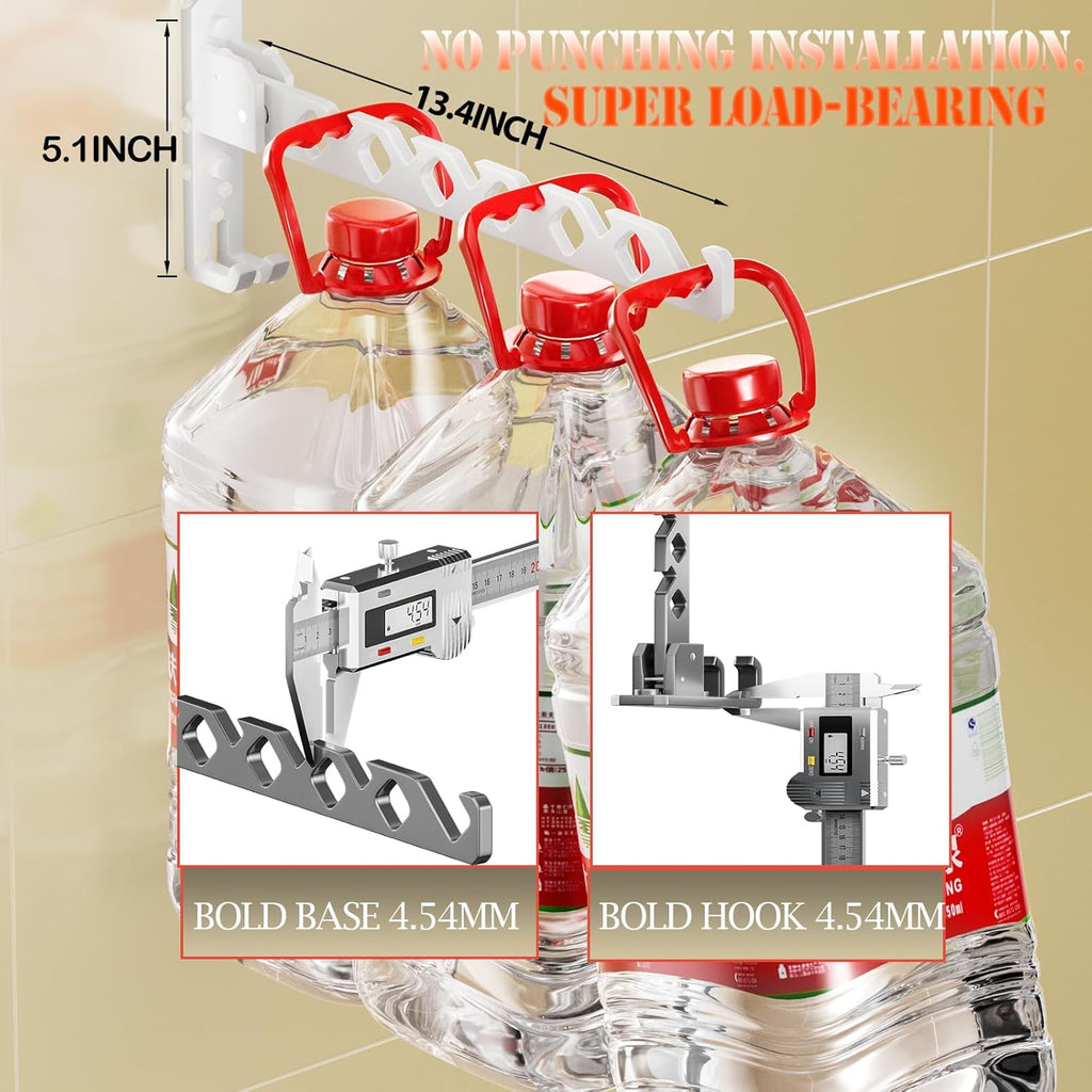 Dr.DJ Wall Mount Coat Hanger Holder White Clothes Drying Organizer Rack Garment Hooks Aluminium Retractable Folding Indoor Wall Mounted Hanger for Laundry Room Bedroom White 2Pack with 80cm Rod