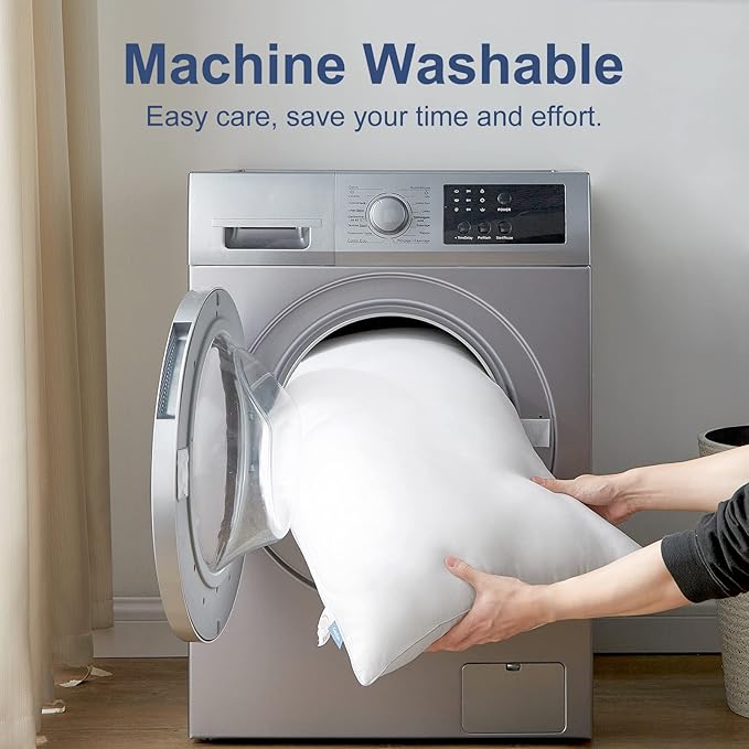 CozyLux Pillows Queen Size Set of 4, Hotel Quality Bed Pillows for Sleeping 4 Pack, Cooling Pillows for Side Back and Stomach Sleepers, Down Alternative Luxury Soft Supportive Fluffy Pillows (18x28)