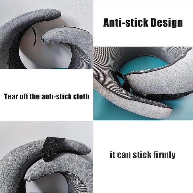 Wander Plus Travel Pillow,Wander Plus Neck Pillow,Memory Foam Travel Pillow 2024 New Travel Pillow Suitable for Airplanes,Offices and Cars 2PC（Pink+Black）