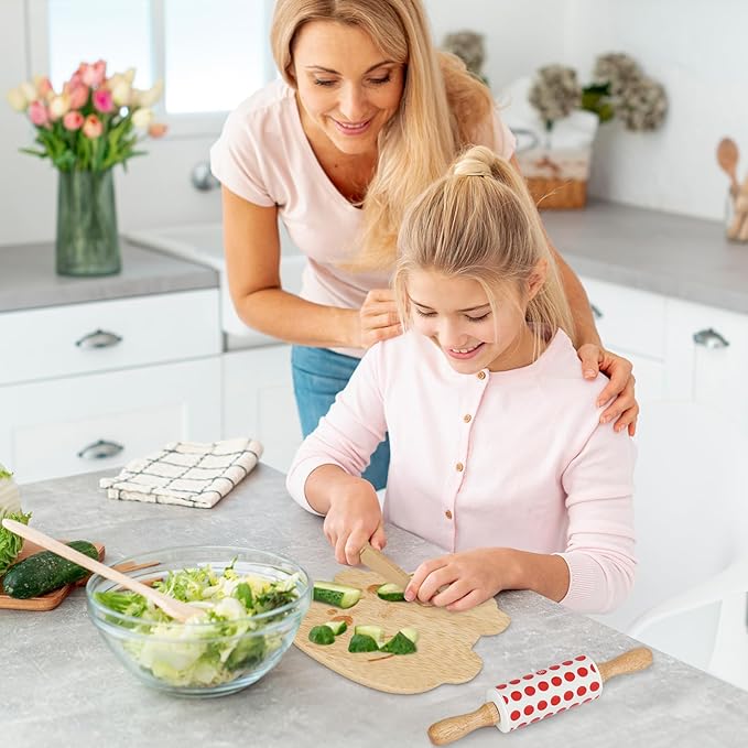 Kids Knife Set for Real Cooking and Baking, 12 PCS Toddler Montessori Kitchen Tools, Toddler Knife Set for Kids Little Chefs