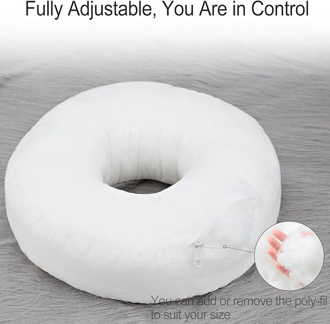 Easy to Clean Ear Hole Piercing Pillows for Ear Pain with Removable Pillowcase Cushion Head Neck Support Sleeping with Fresh Pierced Ear Earings