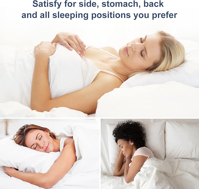 CozyLux Pillows Standard Size Set of 2, Hotel Quality Bed Pillows for Sleeping 2 Pack, Cooling Pillows for Side Back and Stomach Sleepers, Down Alternative Luxury Soft Supportive Pillows (20x26)