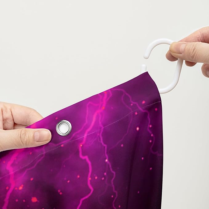 AILONEN 3D Black Panther Shower Curtain for Bathroom,Romantic Rose Smoky Leopard Printed Bath Curtain,Wildlife Cheetah Decoration Shower Curtain Waterproof 48" W*72" H