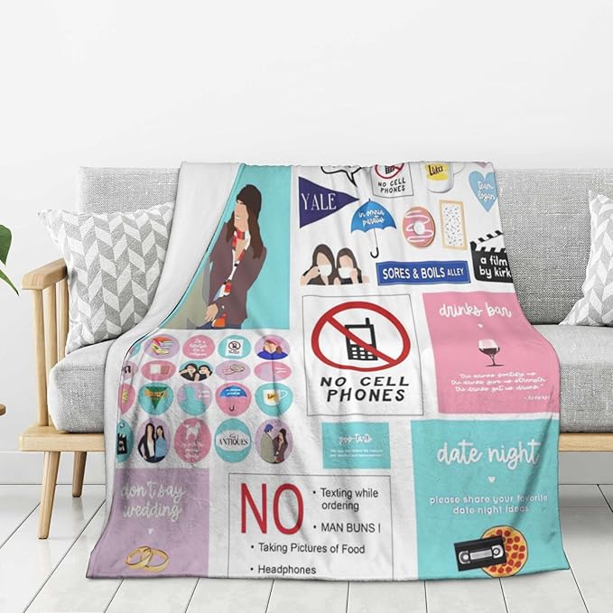 Gilmore Girls Blanket Gifts 50x40 Inch Sofa Throw Blanket Soft and Skin Friendly Living Room nap Blanket (A-001)