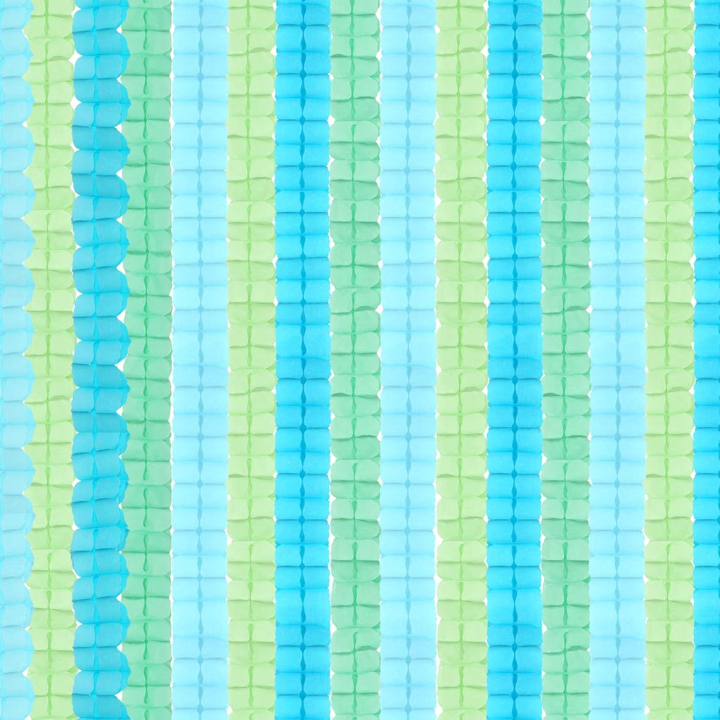 Blue-Green Party-Decorations Streamers Garland - 157Ft Four-Leaf Clover Hanging Banner, Jungle Theme Party Supplies Spring Summer Birthday Baby Bridal Shower Decor Hugtmr