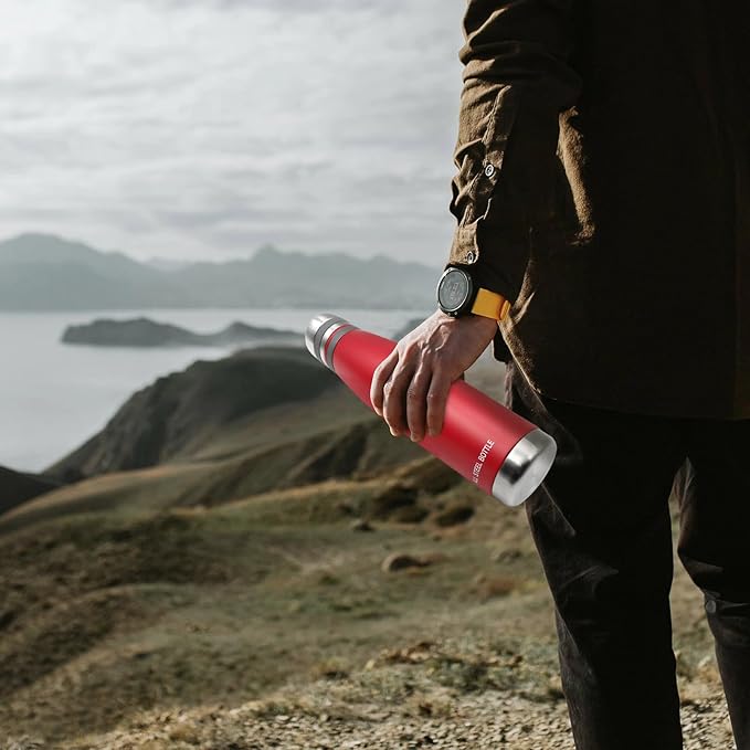 29oz Thermos for Hot and Cold Drinks, Coffee Thermos Water Bottle, Wide Mouth Thermal Cups- Leakproof Stainless Steel Insulated Thermos - Commute, Travel, and Picnic Friendly