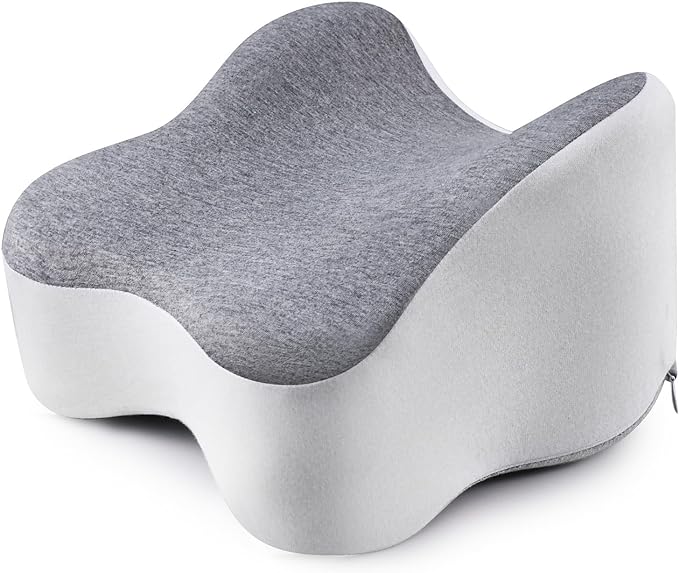 Knee Pillow for Side Sleeper Support Thighs and Knees for Sciatica, Back, HIPS, Knees, Joints Pain Relief - Leg Pillow for Sleeping Between Legs Aligns Spine & Relieves Pressure-Small,Gray
